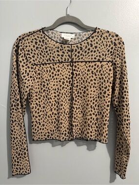 Kirious Cheetah Print Top Size Medium